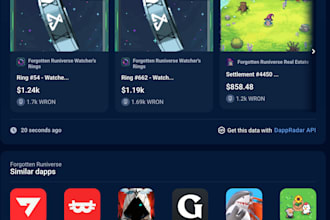 build blockchain game app, web3 dapps, wallet integration, rust smart contracts
