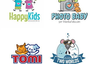 create kawaii japanese chibi baby cartoon style logo for business