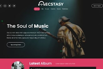 design music album shopify store tape store music album website dj website