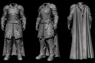 full knight pepkura, wearable 3d cosplay armor, warhammer40k, 3d action figure