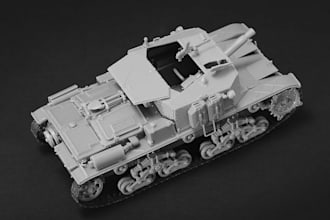 sculpt 3d tank model, rc car model, 3d game assets military tank for 3d printing