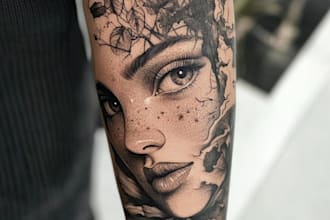 make a realistic tattoo design