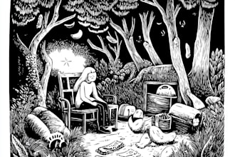 create a linocut illustration