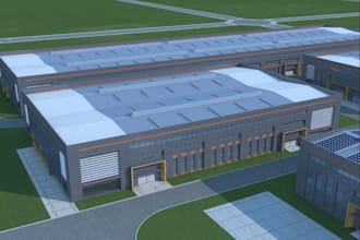 3d warehouse walkthrough animation factory interior rendering architectural