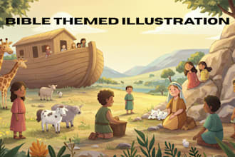 draw 3d themed bible illustrator bible stories children story book amazon kiddle