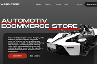 auto parts shopify store, auto parts website, automotive parts ecommerce website