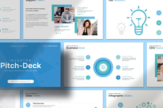 create investor ready pitch deck for finance and tech startups, and fundraising