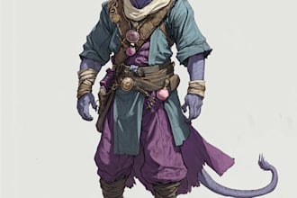 do create fantasy character design use d and d, illustration