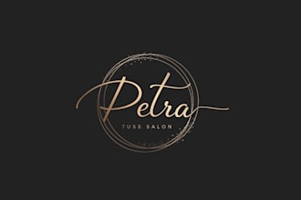 design a feminine beauty, hair salon, and spa signature logo