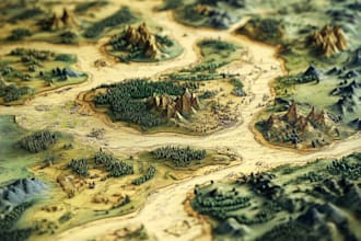 create a high quality fantasy map