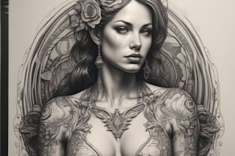 draw custom tattoo designs