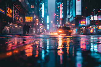 design an illustration of futuristic cyberpunk city