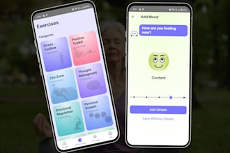 create a mental health and ai therapy app like youper woebot  or wysa