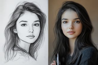 draw your oc or portrait in disney style,semi realistic