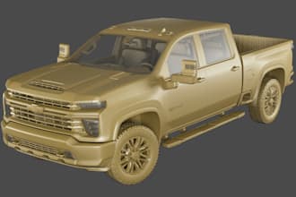 create 3d vehicle model 3d truck 3d tractor rc car model game ready 3d printing