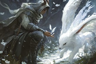 create character illustrations for your fantasy card game