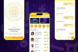 build astrology app, astro talk app, horoscope app, tarot app, numerology app