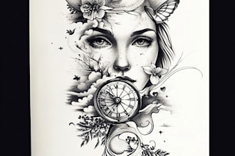 draw custom tattoo designs