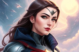 create superhero character or fantasy character portrait of you
