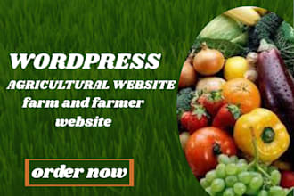 design responsive wordpress agriculture farming websites