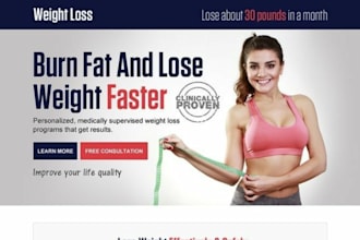 design weight loss website weight loss landing page  ozempic semaglutide website