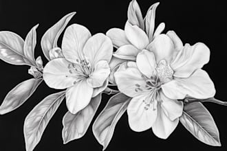 draw botanical illustration art for you