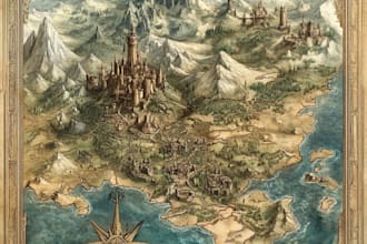 design fantasy map for you