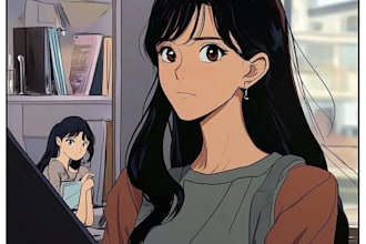 draw webtoon webcomic with anime manga comic illustration as comic book artist