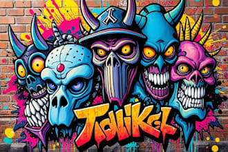 do illustration expressionism art, graffiti, abstract art
