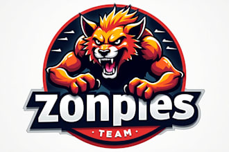 do sport animal team or emblem with wild mascot logo design
