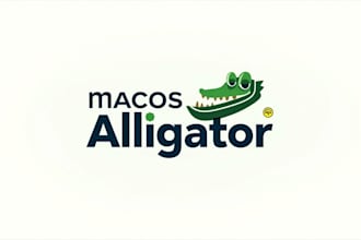 do awesome crocodile logo symbol of alligator mascot design