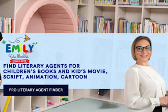 find top active literary agent for children book kidshow cartoon animation agent