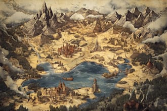 draw your custom map  for  fantasy