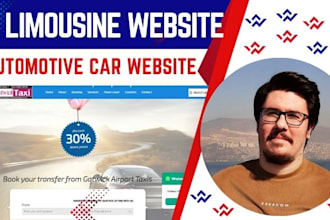 design automotive taxi car rental website limousine website chauffeur website