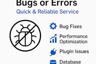 resolve any wordpress bugs or errors  fast  professional support