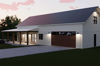 design barndominium, farm house exterior, pole barn house, tiny cabin, cottage