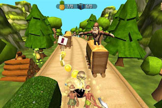 2d, 3d endless runner game punch quest unity game hypercasual multiplayer game