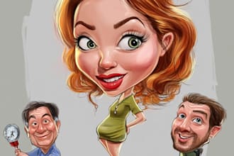 draw a caricature, cartoon caricatures
