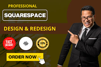 build squarespace website design or redesign squarespace, website development