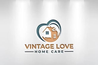 create creative and good looking home care logo design
