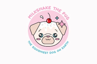 design an adorable cute kawaii logo for your brand