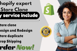 do copy and clone shopify store design and redesign shopify websites