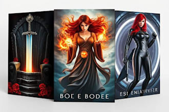 design fantasy book cover, paperback cover, or kindle cover