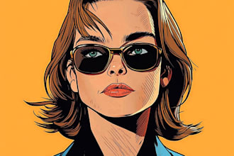 draw a portrait in a comic style