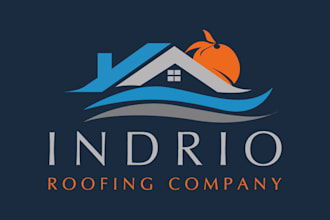 design a custom home renovation, painting and roofing logo