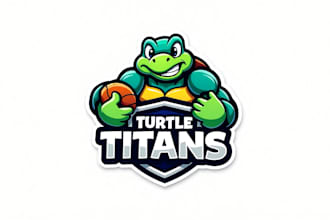 do cartoon turtle animal for sport team club mascot logo