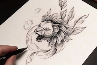 make a custom birth flower tattoo design