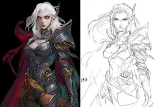 create fantasy, sci fi, character with hyperrealistic style