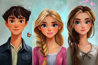 draw your portrait into a disney style