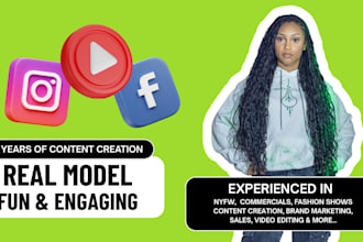 ugc model for your brand, clothing line, or product